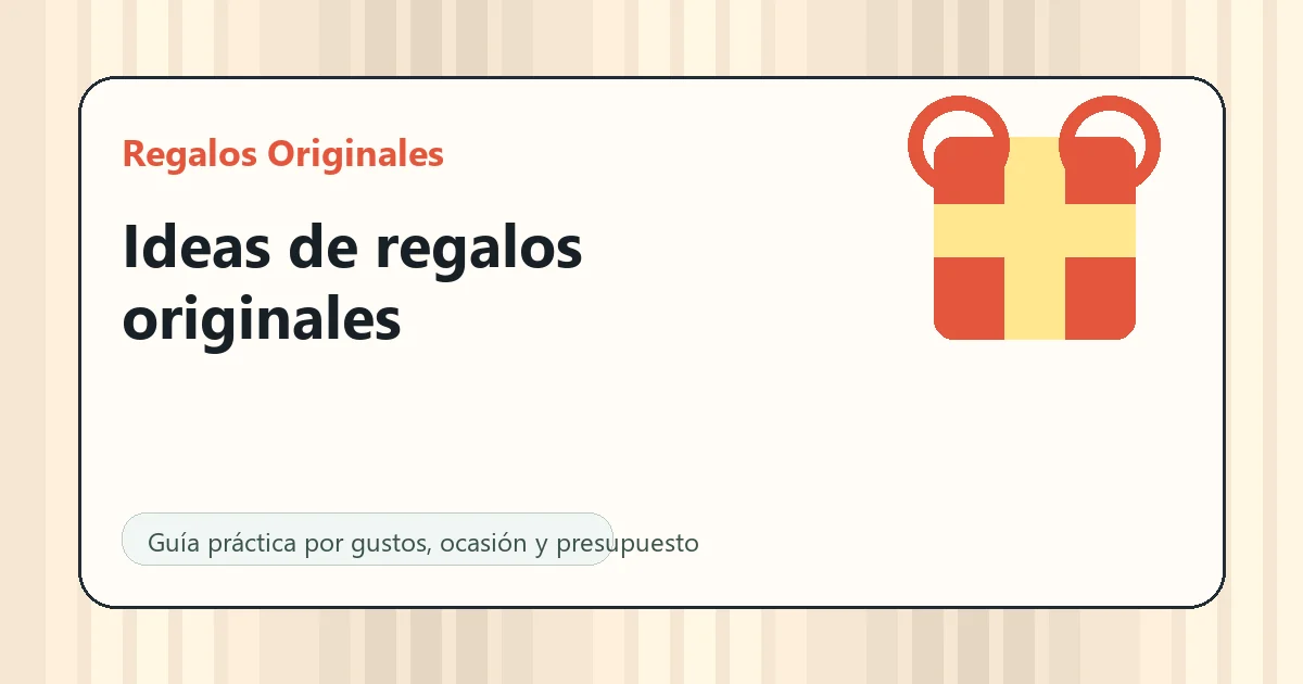 Portada de Regalos Originales
