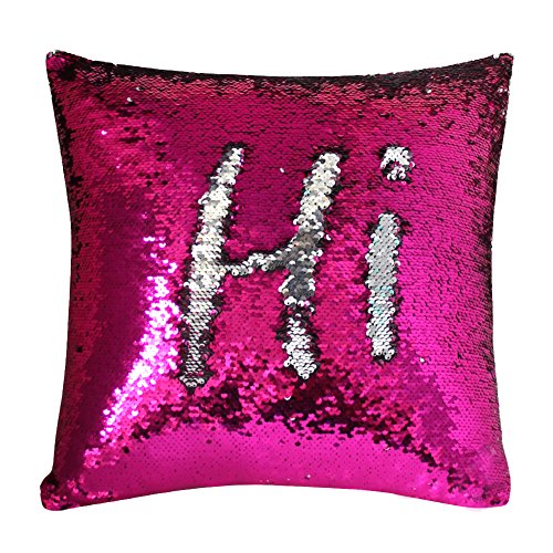 Almohada de lentejuelas reversible