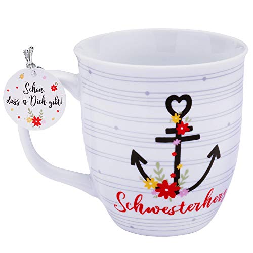 Taza hermana corazón