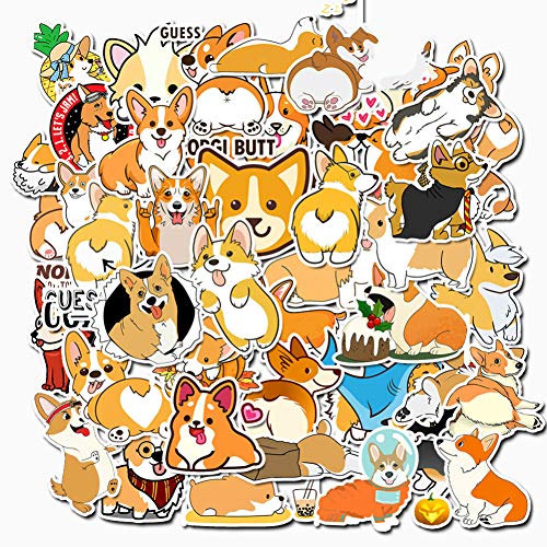 Pegatinas con estampado de corgi