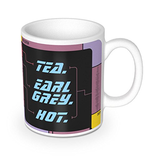 Té.  Earl Grey.  Caliente.  Taza Star Trek